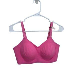 Victorias Secret Seamless Lightly Lined Pink Bra With Adjustable Straps, L